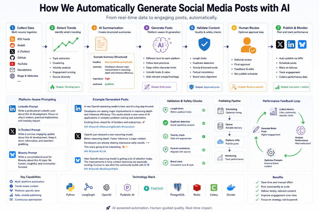 How We Automatically Generate Social Media Posts with AI