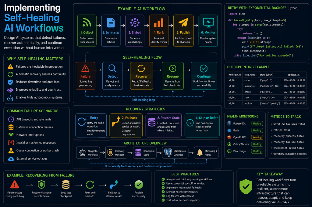 Implementing Self-Healing AI&nbsp;Workflows